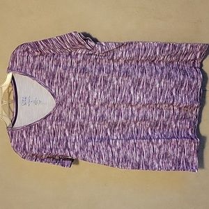 V neck purple t shirt